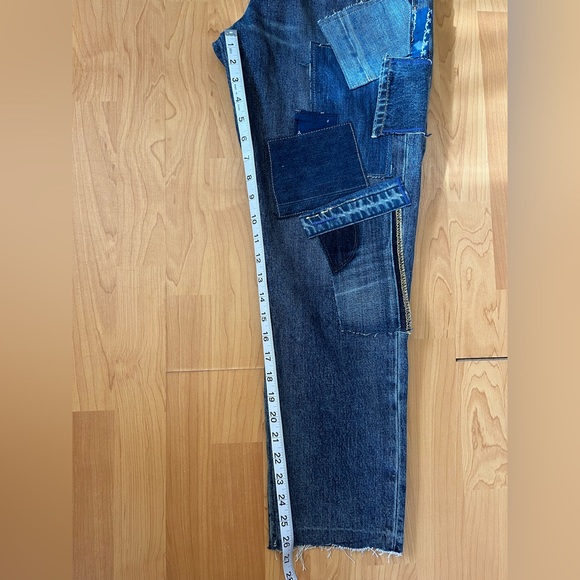 NEW Ralph Lauren Polo Avery Boyfriend Crop Patchwork Jeans Women’s size 29 - Picture 9 of 11
